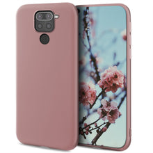 Afbeelding in Gallery-weergave laden, Moozy Minimalist Series Silicone Case for Xiaomi Redmi Note 9, Rose Beige - Matte Finish Slim Soft TPU Cover

