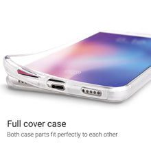 Carica l&#39;immagine nel visualizzatore di Gallery, Moozy 360 Degree Case for Xiaomi Mi 9 SE - Transparent Full body Slim Cover - Hard PC Back and Soft TPU Silicone Front
