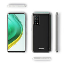 Charger l&#39;image dans la galerie, Moozy 360 Degree Case for Xiaomi Mi 10T 5G and Mi 10T Pro 5G - Full body Front and Back Slim Clear Transparent TPU Silicone Gel Cover
