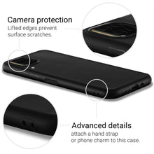 Cargar imagen en el visor de la galería, Moozy Minimalist Series Silicone Case for Huawei P40 Lite, Black - Matte Finish Slim Soft TPU Cover
