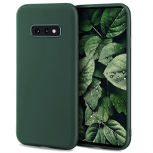 Carica l&#39;immagine nel visualizzatore di Gallery, Moozy Minimalist Series Silicone Case for Samsung S10e, Midnight Green - Matte Finish Slim Soft TPU Cover
