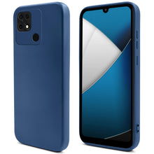 Load image into Gallery viewer, Moozy Lifestyle. Silicone Case for Xiaomi Redmi 10C, Midnight Blue - Liquid Silicone Lightweight Cover with Matte Finish and Soft Microfiber Lining, Premium Silicone Case

