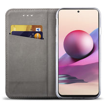 Load image into Gallery viewer, Moozy Case Flip Cover for Xiaomi Redmi Note 10 and Redmi Note 10S, Gold - Smart Magnetic Flip Case Flip Folio Wallet Case
