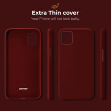 Ladda upp bild till gallerivisning, Moozy Minimalist Series Silicone Case for Oppo Find X3 Pro, Wine Red - Matte Finish Lightweight Mobile Phone Case Slim Soft Protective TPU Cover with Matte Surface
