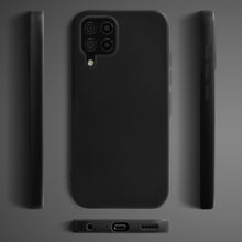 Charger l&#39;image dans la galerie, Moozy Lifestyle. Silicone Case for Samsung A22 4G, Black - Liquid Silicone Lightweight Cover with Matte Finish and Soft Microfiber Lining, Premium Silicone Case
