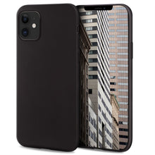 Charger l&#39;image dans la galerie, Moozy Lifestyle. Designed for iPhone 12 mini Case, Black - Liquid Silicone Cover with Matte Finish and Soft Microfiber Lining
