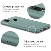 Carica l&#39;immagine nel visualizzatore di Gallery, Moozy Minimalist Series Silicone Case for Huawei Y7 2019, Blue Grey - Matte Finish Slim Soft TPU Cover
