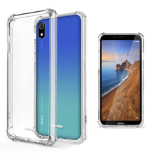 Cargar imagen en el visor de la galería, Moozy Shock Proof Silicone Case for Xiaomi Redmi 7A - Transparent Crystal Clear Phone Case Soft TPU Cover
