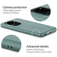 Cargar imagen en el visor de la galería, Moozy Minimalist Series Silicone Case for Samsung S20 Ultra, Blue Grey - Matte Finish Slim Soft TPU Cover
