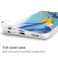 Załaduj obraz do przeglądarki galerii, Moozy 360 Degree Case for Huawei P30 - Transparent Full body Slim Cover - Hard PC Back and Soft TPU Silicone Front
