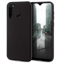 Load image into Gallery viewer, Moozy Minimalist Series Silicone Case for Xiaomi Redmi Note 8, Black - Matte Finish Slim Soft TPU Cover

