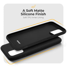 Carica l&#39;immagine nel visualizzatore di Gallery, Moozy Minimalist Series Silicone Case for Samsung A13 4G, Black - Matte Finish Lightweight Mobile Phone Case Slim Soft Protective TPU Cover with Matte Surface
