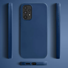 Carica l&#39;immagine nel visualizzatore di Gallery, Moozy Lifestyle. Silicone Case for Samsung A53 5G, Midnight Blue - Liquid Silicone Lightweight Cover with Matte Finish and Soft Microfiber Lining, Premium Silicone Case
