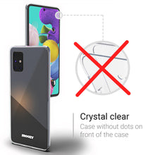 Carica l&#39;immagine nel visualizzatore di Gallery, Moozy 360 Degree Case for Samsung A51 - Full body Front and Back Slim Clear Transparent TPU Silicone Gel Cover
