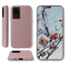 Carica l&#39;immagine nel visualizzatore di Gallery, Moozy Minimalist Series Silicone Case for Samsung S20 Ultra, Rose Beige - Matte Finish Slim Soft TPU Cover
