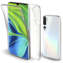 Charger l&#39;image dans la galerie, Moozy 360 Degree Case for Xiaomi Mi Note 10, Xiaomi Mi Note 10 Pro - Transparent Full body Cover - Hard PC Back and Soft TPU Silicone Front
