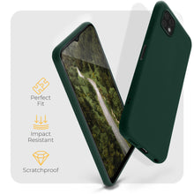 Charger l&#39;image dans la galerie, Moozy Minimalist Series Silicone Case for Samsung A22 5G, Midnight Green - Matte Finish Lightweight Mobile Phone Case Slim Soft Protective TPU Cover with Matte Surface
