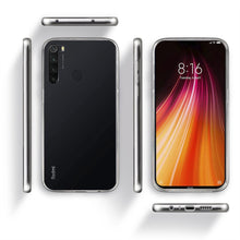 Afbeelding in Gallery-weergave laden, Moozy 360 Degree Case for Xiaomi Redmi Note 8 - Transparent Full body Slim Cover - Hard PC Back and Soft TPU Silicone Front
