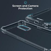 Załaduj obraz do przeglądarki galerii, Moozy Shock Proof Silicone Case for Oppo A72, Oppo A52 and Oppo A92 - Transparent Crystal Clear Phone Case Soft TPU Cover

