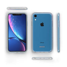 Carica l&#39;immagine nel visualizzatore di Gallery, Moozy 360 Degree Case for iPhone XR - Full body Front and Back Slim Clear Transparent TPU Silicone Gel Cover
