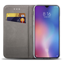 Charger l&#39;image dans la galerie, Moozy Case Flip Cover for Xiaomi Mi 9 SE, Red - Smart Magnetic Flip Case with Card Holder and Stand
