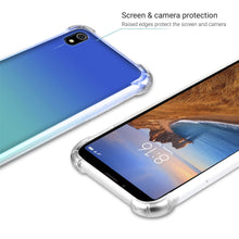 Załaduj obraz do przeglądarki galerii, Moozy Shock Proof Silicone Case for Xiaomi Redmi 7A - Transparent Crystal Clear Phone Case Soft TPU Cover
