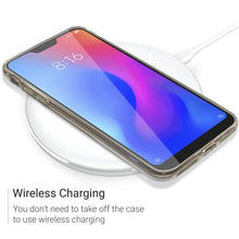 Charger l&#39;image dans la galerie, Moozy 360 Degree Case for Xiaomi Mi A2 Lite, Redmi 6 Pro - Transparent Full body Slim Cover - Hard PC Back and Soft TPU Silicone Front
