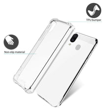 Carica l&#39;immagine nel visualizzatore di Gallery, Moozy Shock Proof Silicone Case for Samsung M20 - Transparent Crystal Clear Phone Case Soft TPU Cover
