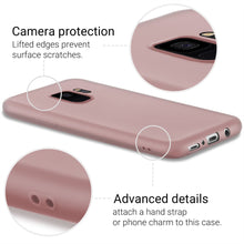 Carica l&#39;immagine nel visualizzatore di Gallery, Moozy Minimalist Series Silicone Case for Samsung S9, Rose Beige - Matte Finish Slim Soft TPU Cover
