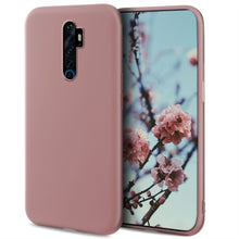 Carica l&#39;immagine nel visualizzatore di Gallery, Moozy Minimalist Series Silicone Case for Oppo Reno2 Z, Rose Beige - Matte Finish Slim Soft TPU Cover
