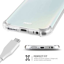 Załaduj obraz do przeglądarki galerii, Moozy Shock Proof Silicone Case for Xiaomi Redmi Note 8 - Transparent Crystal Clear Phone Case Soft TPU Cover
