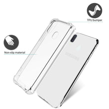 Cargar imagen en el visor de la galería, Moozy Shock Proof Silicone Case for Samsung A20e - Transparent Crystal Clear Phone Case Soft TPU Cover
