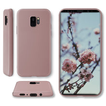 Carica l&#39;immagine nel visualizzatore di Gallery, Moozy Minimalist Series Silicone Case for Samsung S9, Rose Beige - Matte Finish Slim Soft TPU Cover
