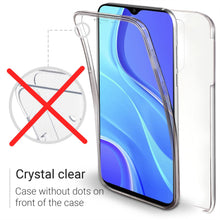 Carica l&#39;immagine nel visualizzatore di Gallery, Moozy 360 Degree Case for Xiaomi Redmi 9 - Transparent Full body Slim Cover - Hard PC Back and Soft TPU Silicone Front
