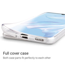 Carica l&#39;immagine nel visualizzatore di Gallery, Moozy 360 Degree Case for Huawei P30 Pro - Transparent Full body Slim Cover - Hard PC Back and Soft TPU Silicone Front
