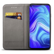 Lade das Bild in den Galerie-Viewer, Moozy Case Flip Cover for Xiaomi Redmi Note 9, Black - Smart Magnetic Flip Case with Card Holder and Stand
