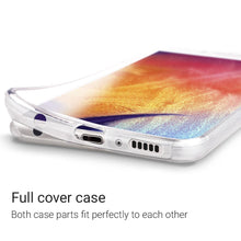 Cargar imagen en el visor de la galería, Moozy 360 Degree Case for Samsung A50 - Transparent Full body Slim Cover - Hard PC Back and Soft TPU Silicone Front
