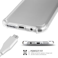 Cargar imagen en el visor de la galería, Moozy Shock Proof Silicone Case for Huawei Mate 20 Lite - Transparent Crystal Clear Phone Case Soft TPU Cover
