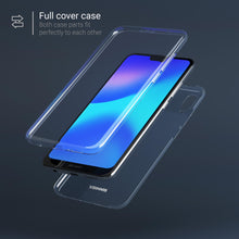 Load image into Gallery viewer, Moozy 360 Degree Case for Huawei P20 Lite - Full body Front and Back Slim Clear Transparent TPU Silicone Gel Cover

