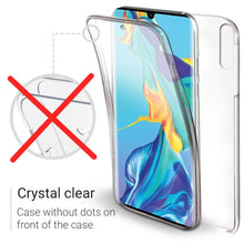 Lade das Bild in den Galerie-Viewer, Moozy 360 Degree Case for Huawei P30 - Transparent Full body Slim Cover - Hard PC Back and Soft TPU Silicone Front
