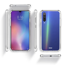 Load image into Gallery viewer, Moozy Shock Proof Silicone Case for Xiaomi Mi 9 - Transparent Crystal Clear Phone Case Soft TPU Cover
