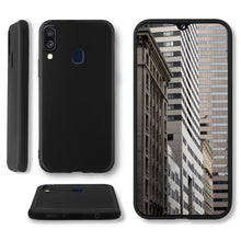 Charger l&#39;image dans la galerie, Moozy Lifestyle. Designed for Samsung A40 Case, Black - Liquid Silicone Cover with Matte Finish and Soft Microfiber Lining
