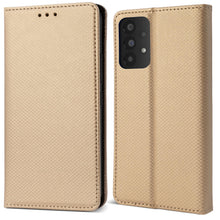 Afbeelding in Gallery-weergave laden, Moozy Case Flip Cover for Samsung A53 5G, Gold - Smart Magnetic Flip Case Flip Folio Wallet Case with Card Holder and Stand, Credit Card Slots, Kickstand Function
