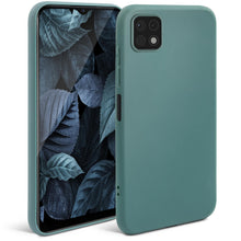 Carica l&#39;immagine nel visualizzatore di Gallery, Moozy Minimalist Series Silicone Case for Samsung A22 5G, Blue Grey - Matte Finish Lightweight Mobile Phone Case Slim Soft Protective TPU Cover with Matte Surface
