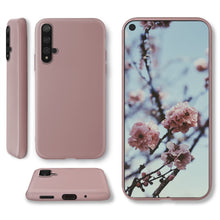 Załaduj obraz do przeglądarki galerii, Moozy Minimalist Series Silicone Case for Huawei Nova 5T and Honor 20, Rose Beige - Matte Finish Slim Soft TPU Cover
