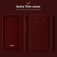 Charger l&#39;image dans la galerie, Moozy Minimalist Series Silicone Case for Xiaomi Poco X3 Pro and X3 NFC, Wine Red - Matte Finish Lightweight Mobile Phone Case Slim Soft Protective TPU Cover with Matte Surface
