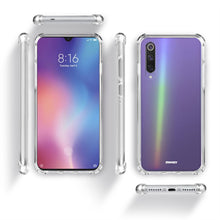 Afbeelding in Gallery-weergave laden, Moozy Shock Proof Silicone Case for Xiaomi Mi 9 SE - Transparent Crystal Clear Phone Case Soft TPU Cover
