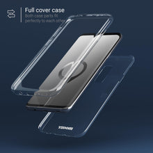 Lade das Bild in den Galerie-Viewer, Moozy 360 Degree Case for Samsung S9 Plus - Full body Front and Back Slim Clear Transparent TPU Silicone Gel Cover
