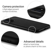 Cargar imagen en el visor de la galería, Moozy Minimalist Series Silicone Case for Samsung A71, Black - Matte Finish Slim Soft TPU Cover

