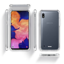 Carica l&#39;immagine nel visualizzatore di Gallery, Moozy Shock Proof Silicone Case for Samsung A10e - Transparent Crystal Clear Phone Case Soft TPU Cover
